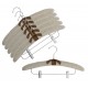 17" Linen Padded Hangers w/ Chrome Hook & Clips